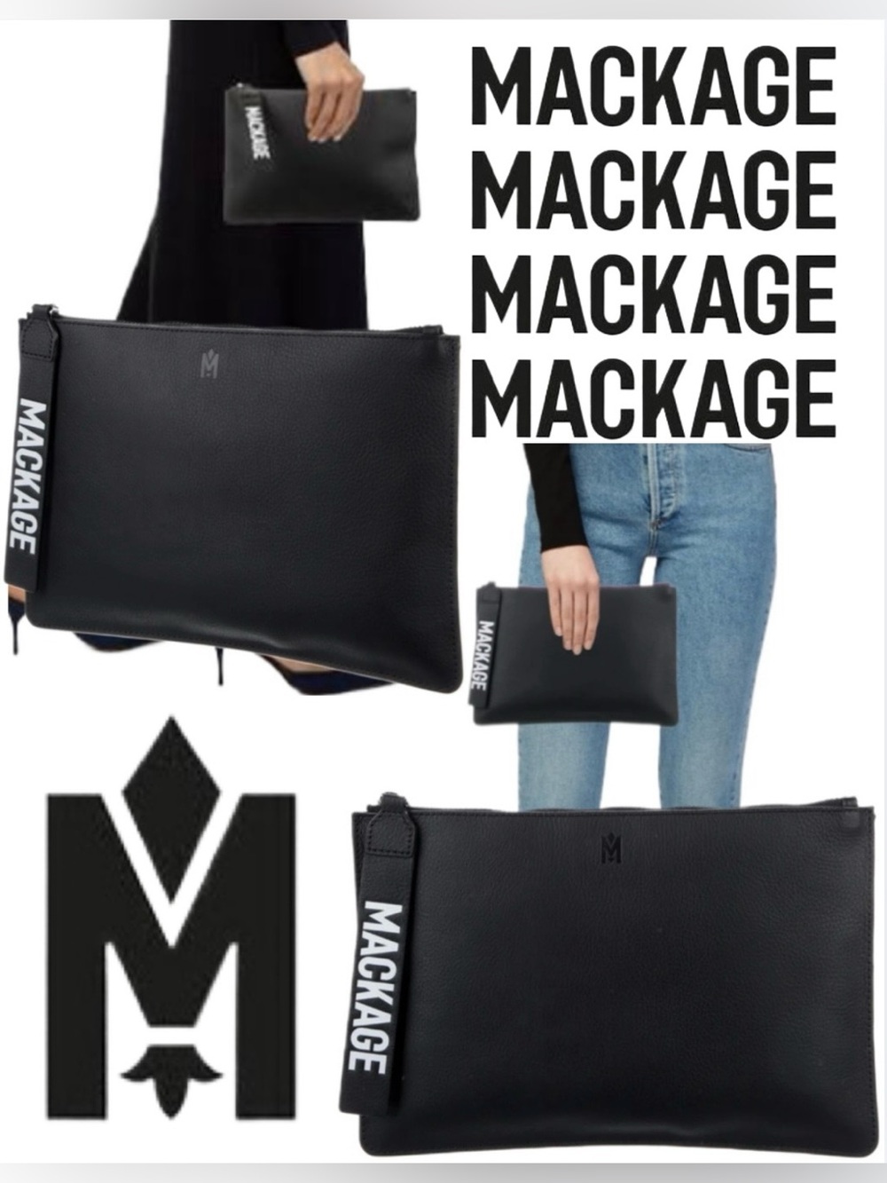 🆕 NEW MACKAGE LEATHER CLUTCH 🆕